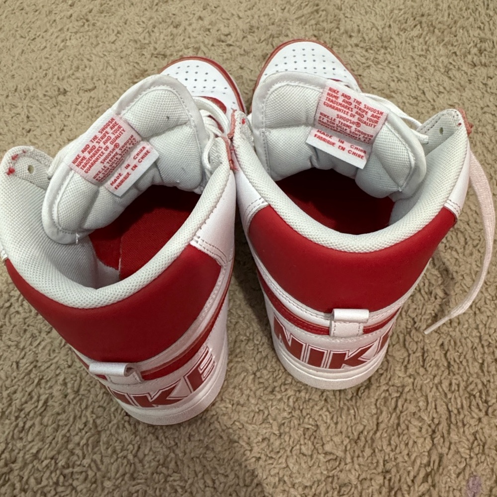 Nike Terminator High Retro University Red White Men’s Size 10 - Picture 9 of 10